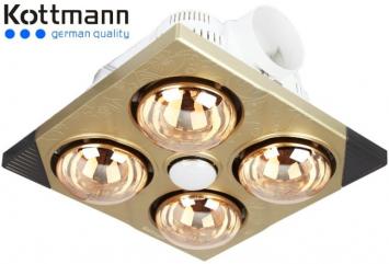 Vì sao người sử dụng đánh giá đèn sưởi Kottmann 4 bóng âm trần có tốt?