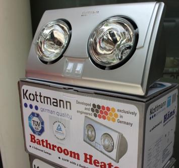 Thỏa mãn nhu cầu của người dùng là dòng đèn sưởi nhà tắm Kottmann